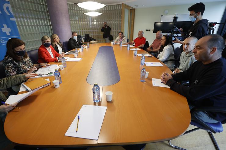 Reunión da conselleira do Mar, Rosa Quintana, coas confrarías da ría de Ferrol. KIKO DELGADO 