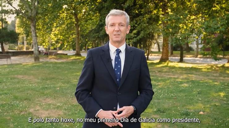 Vídeo do presidente da Xunta, Alfonso Rueda, con motivo do 25 de xullo, Día de Galicia.. TWITTER DE ALFONSO RUEDA