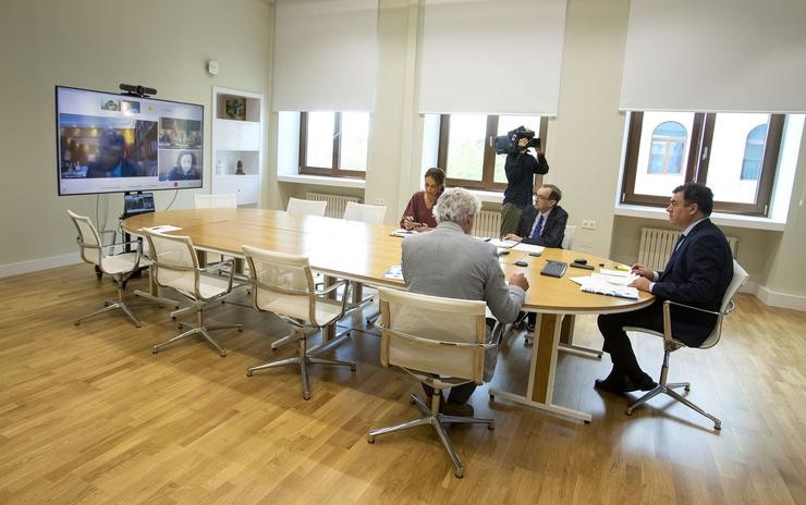 Videoconferencia na Reunión Convocada polo Ministerio de Educación. Xunta de Galicia / Europa Press