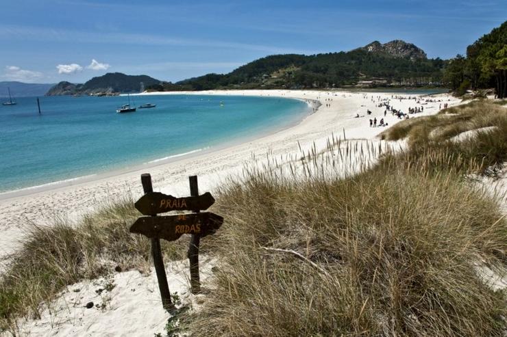 Praia de Rodas, nas Illas Cíes 