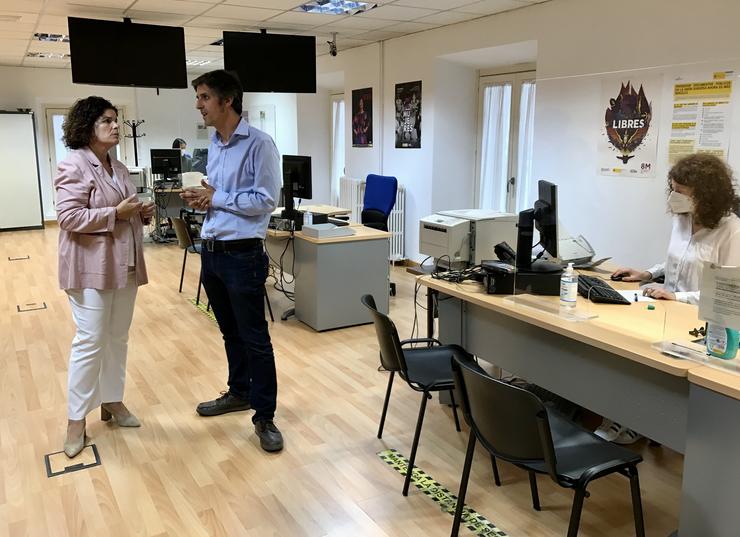 A subdelegada do Goberno na Coruña,María Rivas, visita a Oficina de Estranxeiría. SUBDELEGACIÓN DO GOBERNO NA Coruña / Europa Press