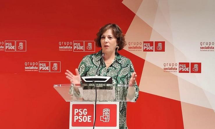 A viceportavoz do Grupo Parlamentario dos Socialistas de Galicia, Begoña Rodríguez Rumbo.. PSDEG 