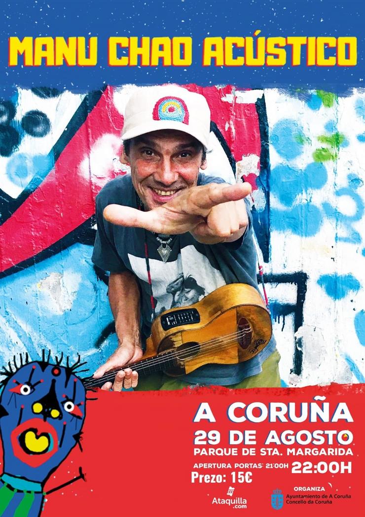 Manu Chao. CONCELLO DA CORUÑA / Europa Press