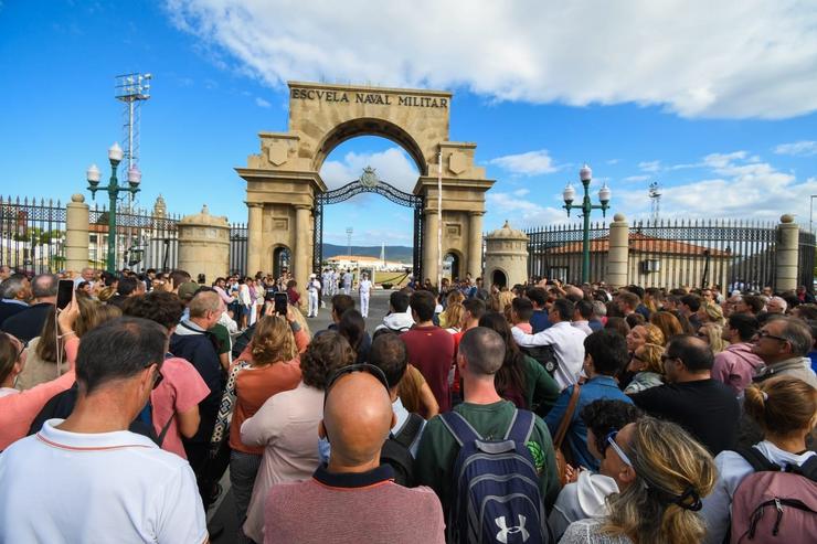 Os novos alumnos acceder á Escola Naval Militar de Marín.. ESCOLA NAVAL MILITAR / Europa Press