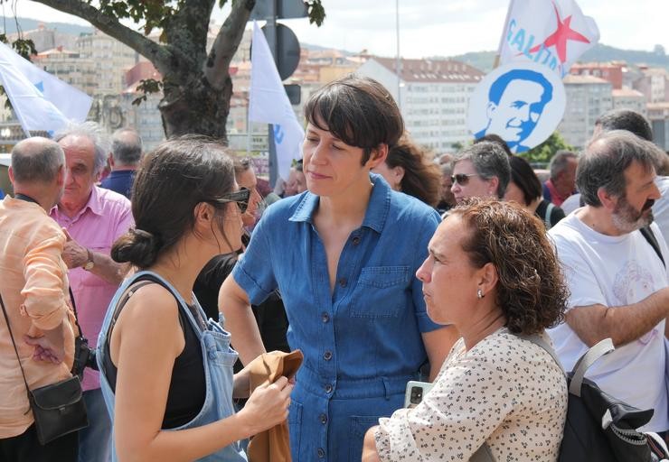 Ana Pontón participa na homenaxe a Alexandre Bóveda en Poio. BNG / Europa Press