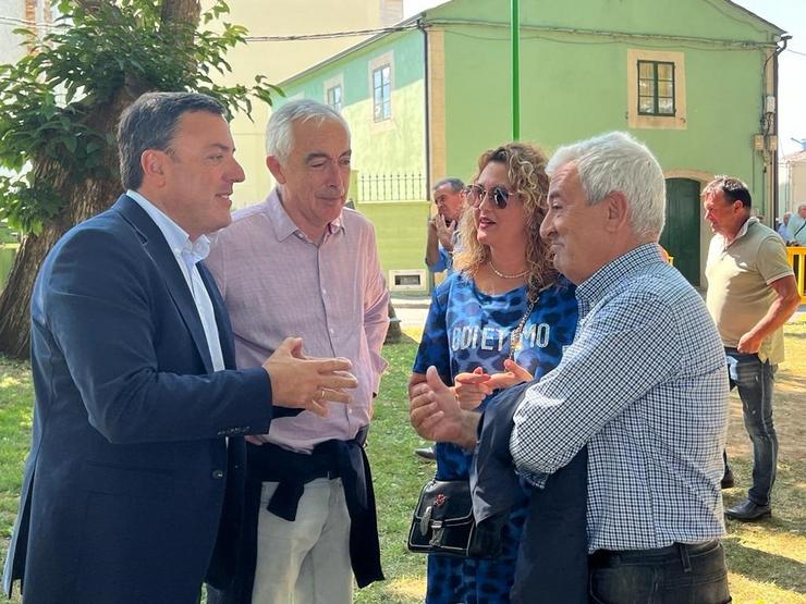 O secretario xeral do PSdeG, Valentín González Formoso, na Festa do Emigrante de Pol (Lugo). PSDEG / Europa Press