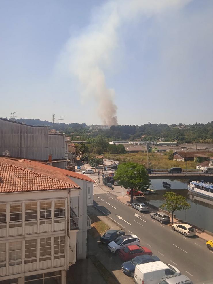 Lume en Requián visto dende Betanzos