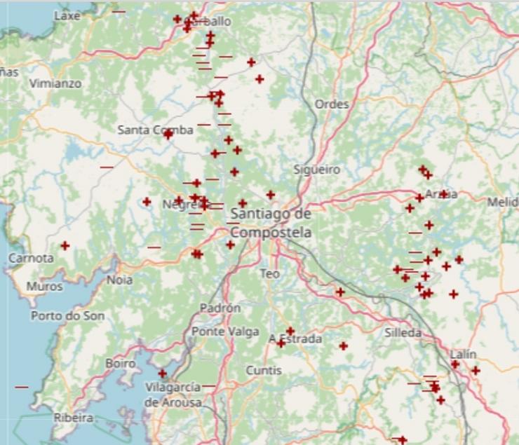 Máis dun centenar de raios en Galicia polo paso da borrasca ex-Danielle. METEOGALICIA / Europa Press
