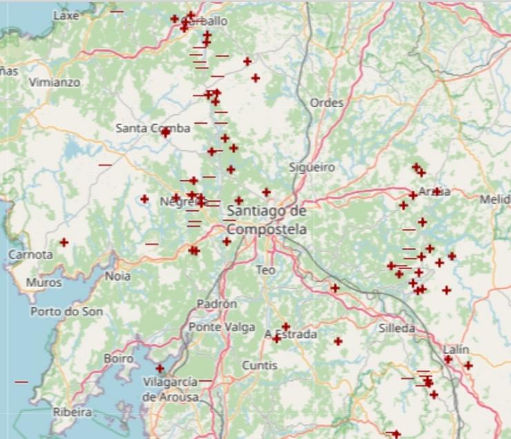 Máis dun centenar de raios en Galicia polo paso da borrasca ex-Danielle. METEOGALICIA / Europa Press