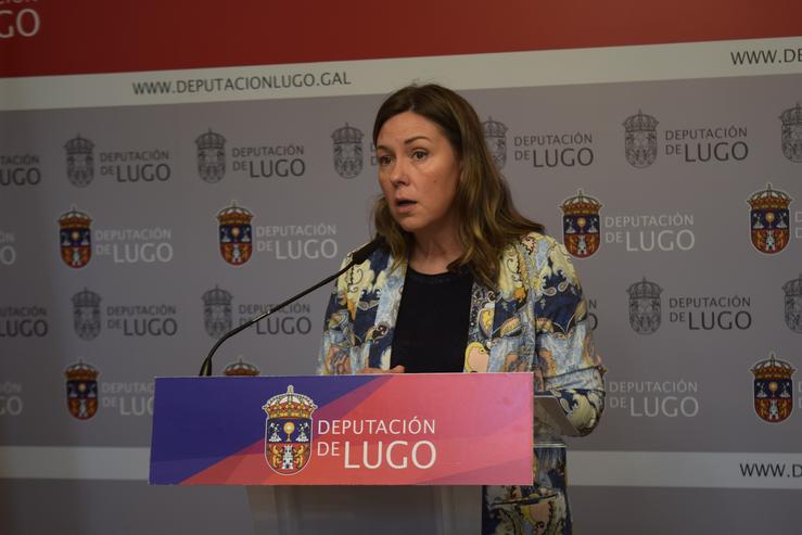 A portavoz socialista da Deputación de Lugo, Pilar García Porto. DEPUTACIÓN DE LUGO