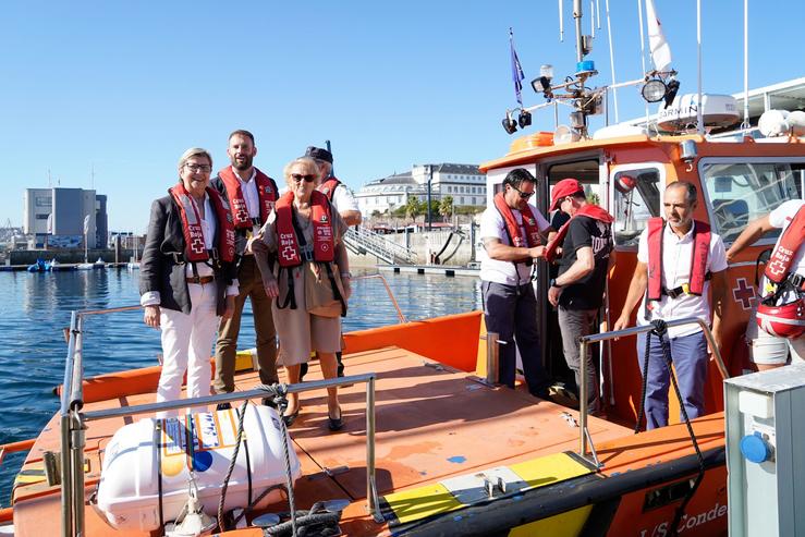 A conselleira do Mar, Rosa Quintana, nun acto de firma dun convenio de colaboración con Cruz Vermella en materia de salvamento marítimo. XUNTA / Europa Press