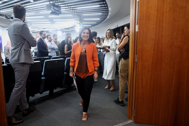 A ministra de Sanidade, Carolina Darias, á súa saída dunha rolda de prensa posterior á reunión do Consello de Ministros. Eduardo Parra - Europa Press / Europa Press
