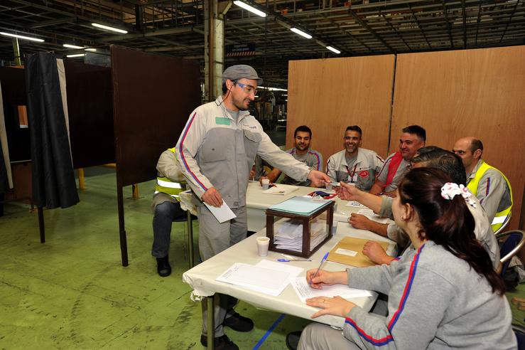 Eleccións sindicais en PSA Vigo (agora Stellantis) en 2018 / PSA PEUGEOT CITROËN