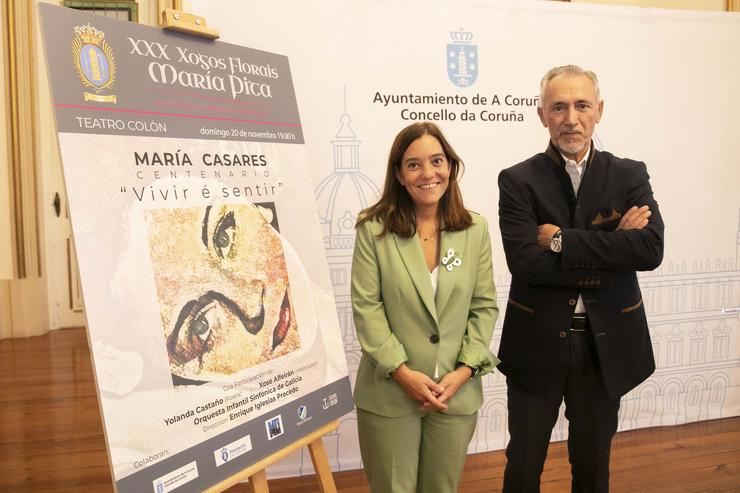 Presentación dos Xogos Florais de María Pita. ANDY PEREZ / Europa Press