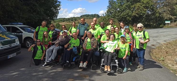 COMPOSTELA comeza a súa peregrinación a Santiago para dar visibilidade á Esclerose Lateral Amiotrófica. FOTO CEDIDA ENTIDADE ELA 