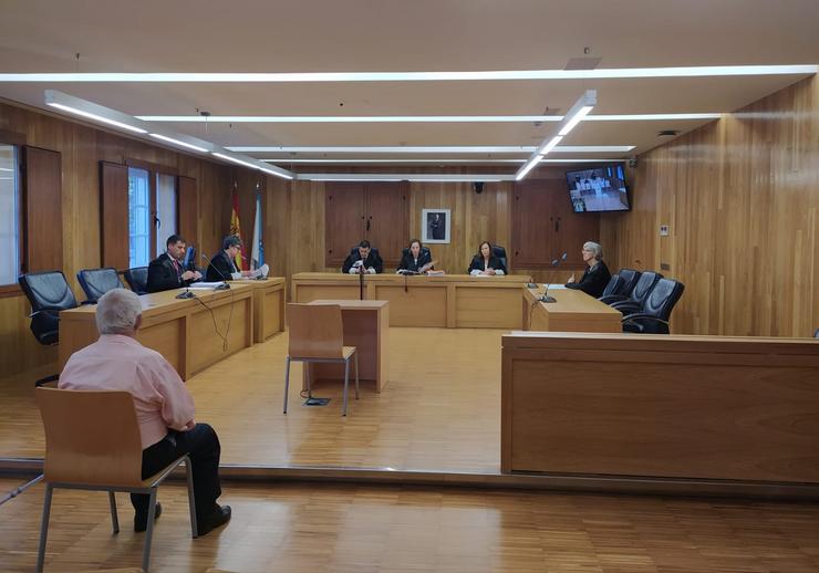 Imaxe do xuízo celebrado contra un octoxenario por abuso sexual a menor de 16 anos, a 10 de outubro de 2023, na Audiencia Provincial de Lugo / Europa Press