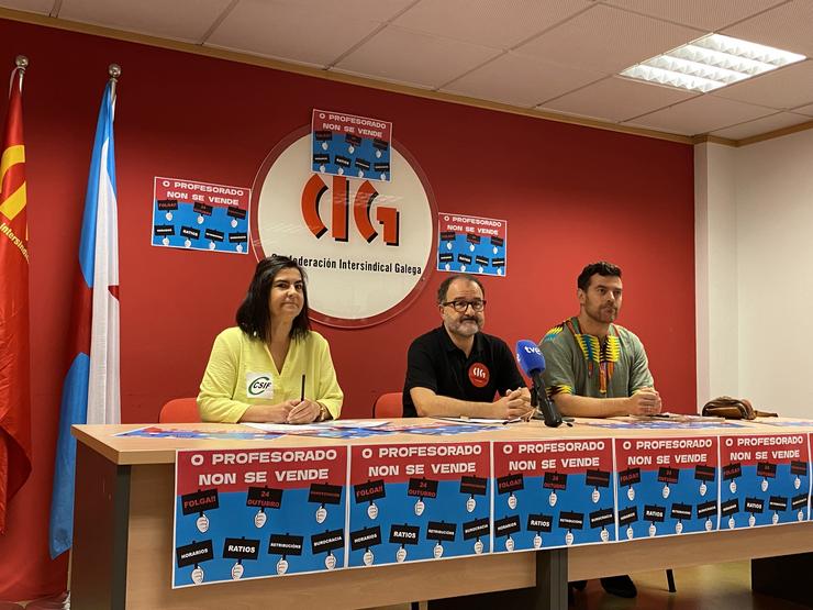 Sindicatos participantes na folga de educación do próximo 24 de outubro / Europa Press