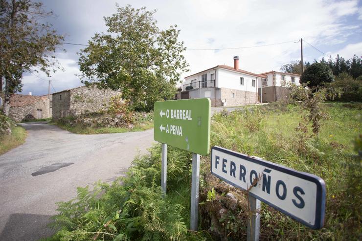 Fachada da vivenda onde foi detido un presunto membro da organización neonazi Combat 18, a 17 de outubro de 2023, Ferroños, Sober, Lugo, Galicia (España).. Carlos Castro - Europa Press / Europa Press