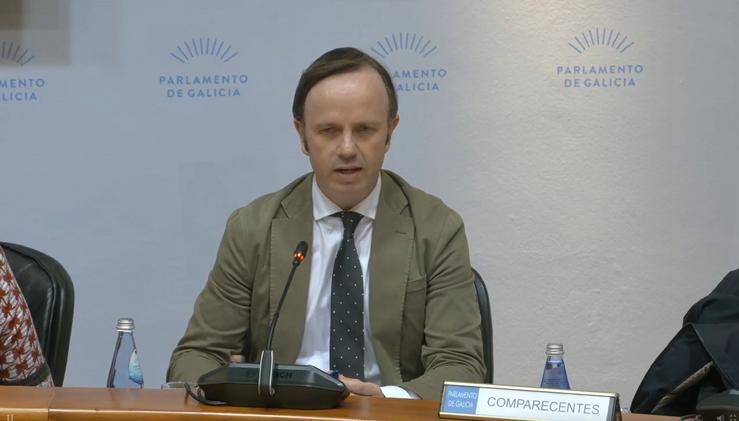 O director xeral de Maiores e Atención Sociosanitaria da Xunta, Antón Acevedo, no Parlamento de Galicia.. PARLAMENTO / Europa Press