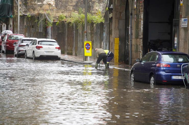 Inundacións durante o paso da borrasca Aline en Vigo/Javier Vázquez - Europa Press / Europa Press