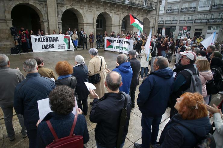 Concentración a favor da paz en Oriente Medio e en contra da agresión israelí contra a franxa de Gaza / CARLOS CASTRO - EUROPA PRESS 