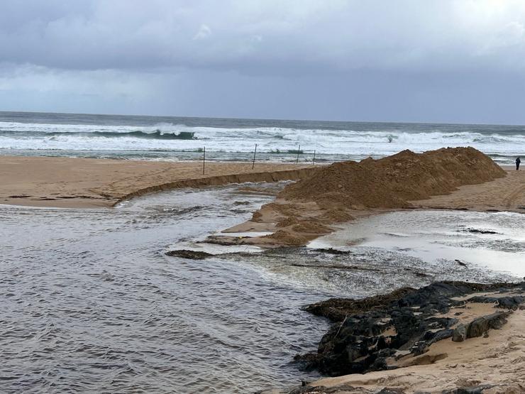 Apertura da lagoa da Frouxeira, en Valdoviño (A Coruña). XUNTA