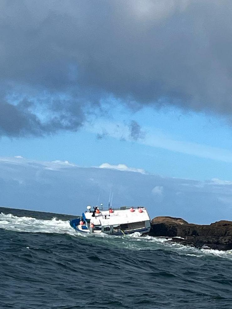 Imaxe do pesqueiro afundido fronte á costa de Muros a 31 de outubro de 2023 / QPC