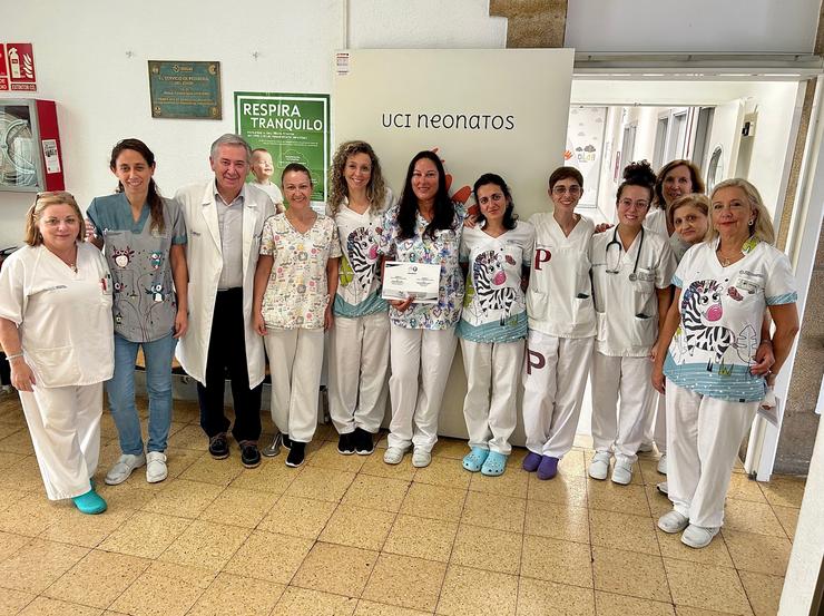 Persoal da UCI de neonatos do Hospital de Pontevedra / ÁREA SANITARIA DE PONTEVEDRA