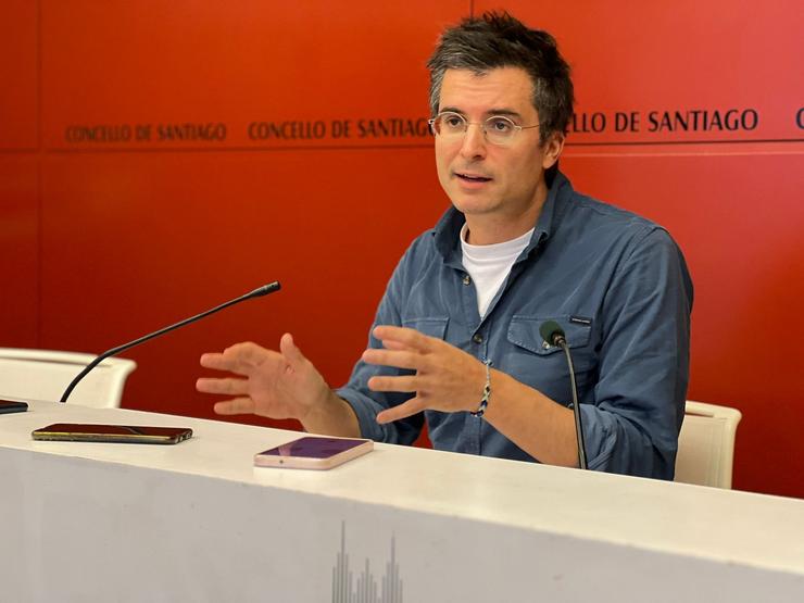 O portavoz do PP de Santiago, Borja Verea, en rolda de prensa / PP SANTIAGO / Europa Press
