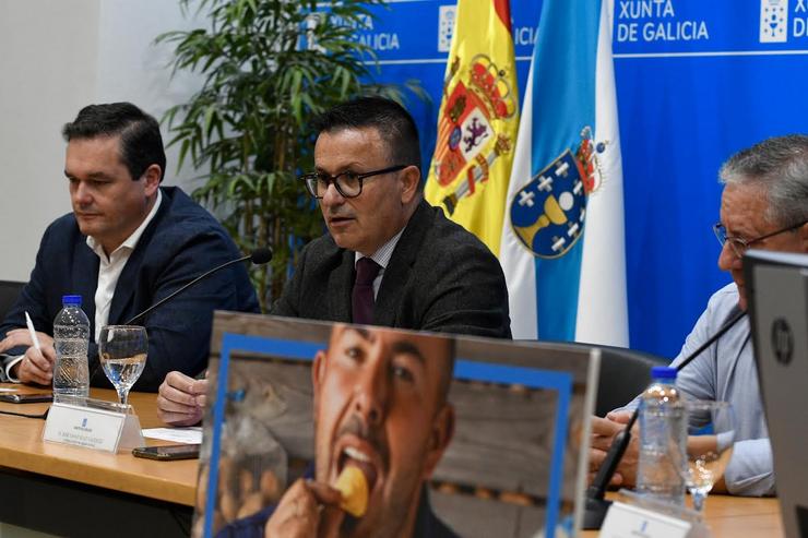José González na presentación da campaña da pataca. XUNTA DE GALICIA 