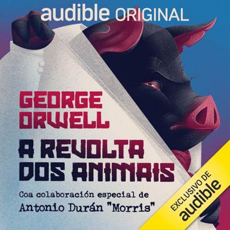 Carátula de 'A revolta dos animais' en Audible 