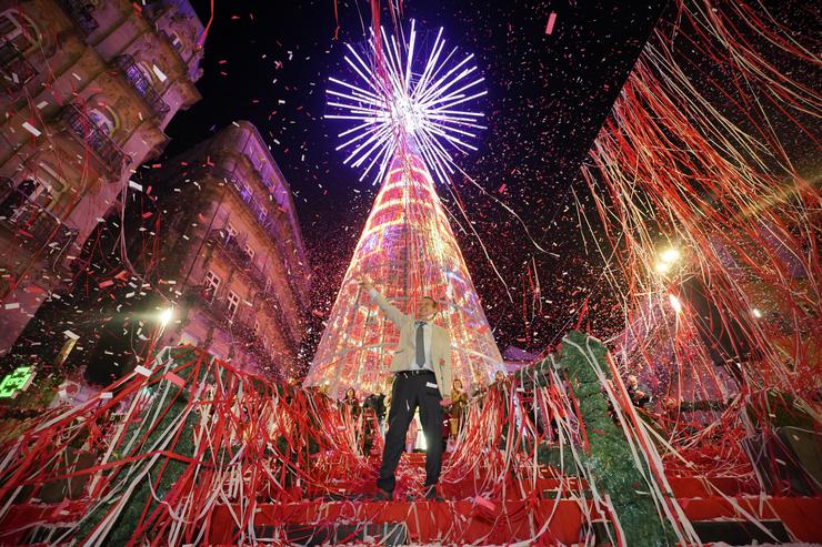 Abel Caballero no aceso das luces de Vigo / JAVIER VÁZQUEZ / Europa Press / Europa Press
