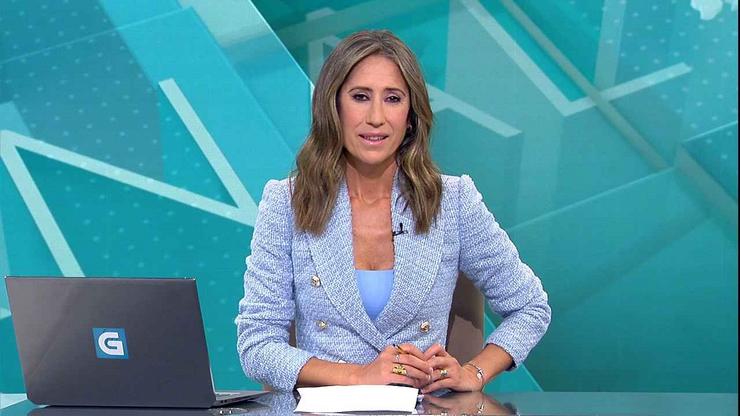 Marta Darriba, xornalista e presentadora do 'Telexornal' da Televisión de Galicia (TVG).. CRTVG