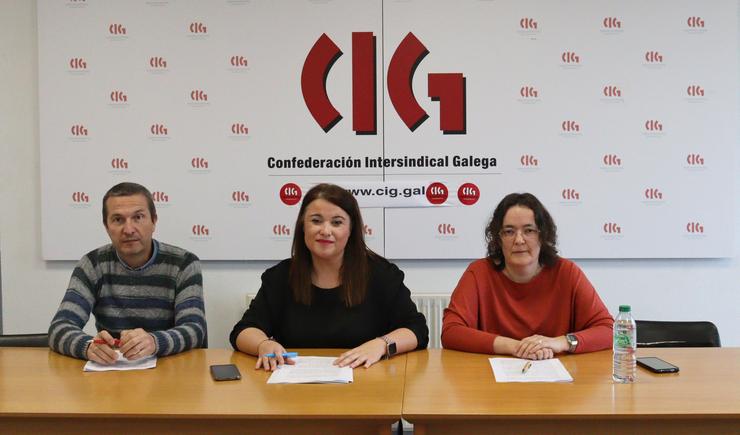 Rolda de prensa da CIG sobre as comisións de servizo no Concello da Coruña / CIG