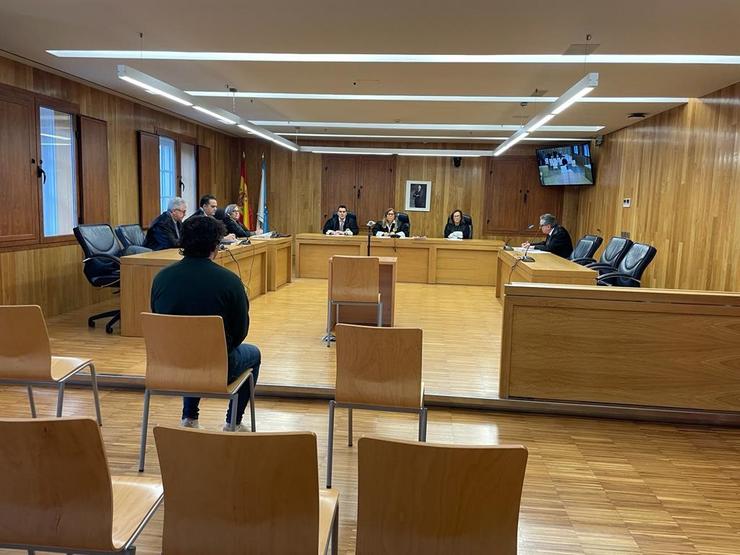 O axente de viaxes condenado a dous anos de cárcere por un delito de apropiación indebida, na vista celebrada na Audiencia Provincial de Lugo, a 9 de novembro de 2023 / Europa Press