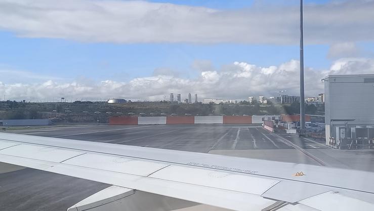 Aeroporto de Madrid á súa chegada 