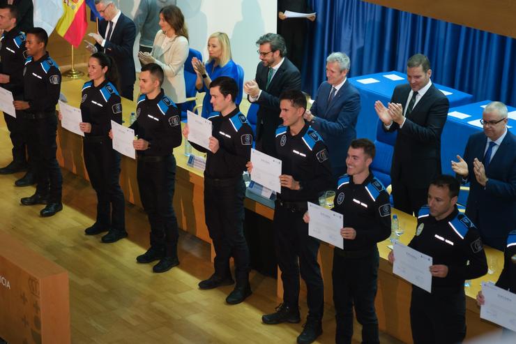 O presidente da Xunta acode ao acto de gradación da XV Promoción de Policías Locais, celebrado na Estrada na Academia Galega de Seguridade Pública (Agasp) 