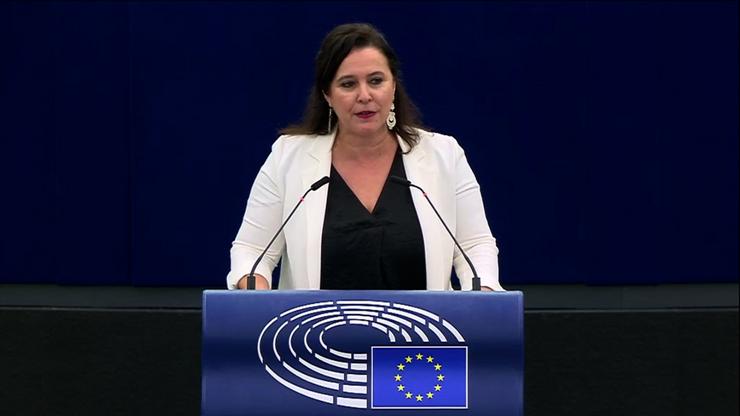 Ana Miranda durante o debate.. BNG / Europa Press