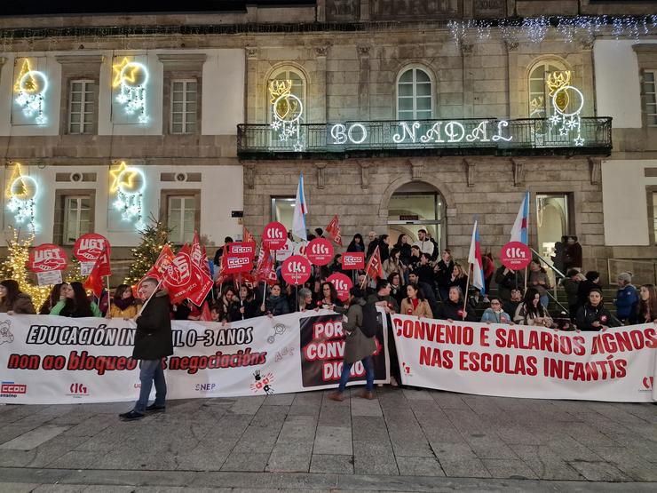 Imaxe da concentración en Vigo.. PEDRO DAVILA-EUROPA PRESS / Europa Press