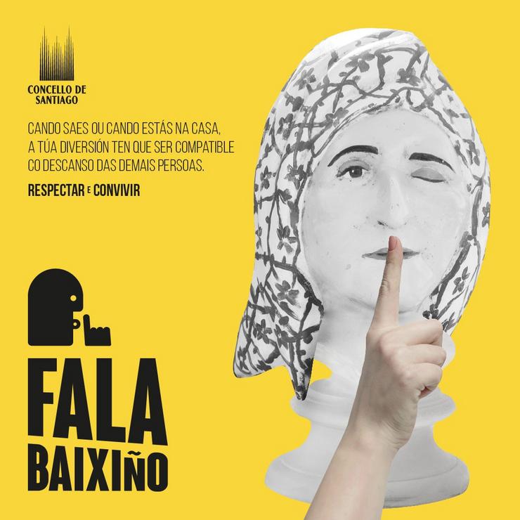 Campaña 'Fala Baixiño'.. CONCELLO DE SANTIAGO 