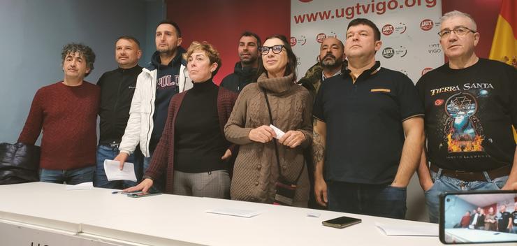 Rolda de prensa do comité de Vitrasa, concesionaria do bus urbano de Vigo, a 20 de decembro de 2023 / Europa Press