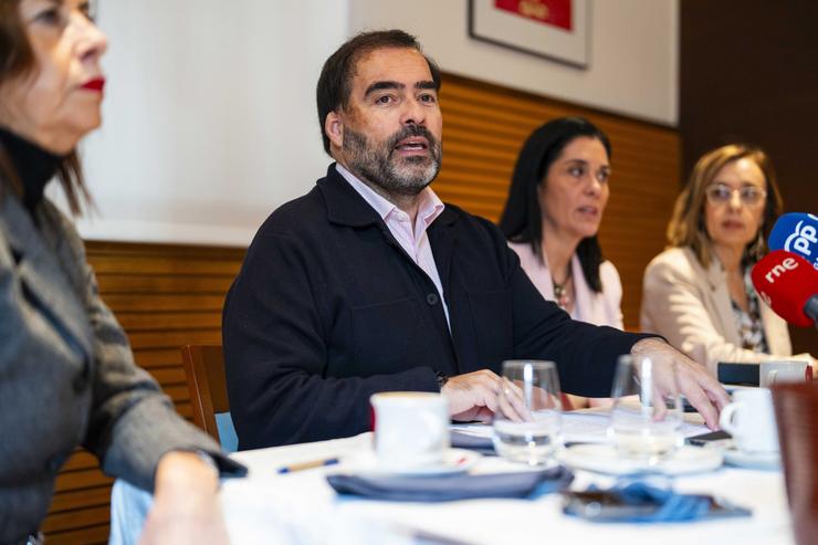 O portavoz dos populares na Cámara galega, Alberto Pazos Couñago, e a secretaria xeral do PPdeG, Paula Prado 