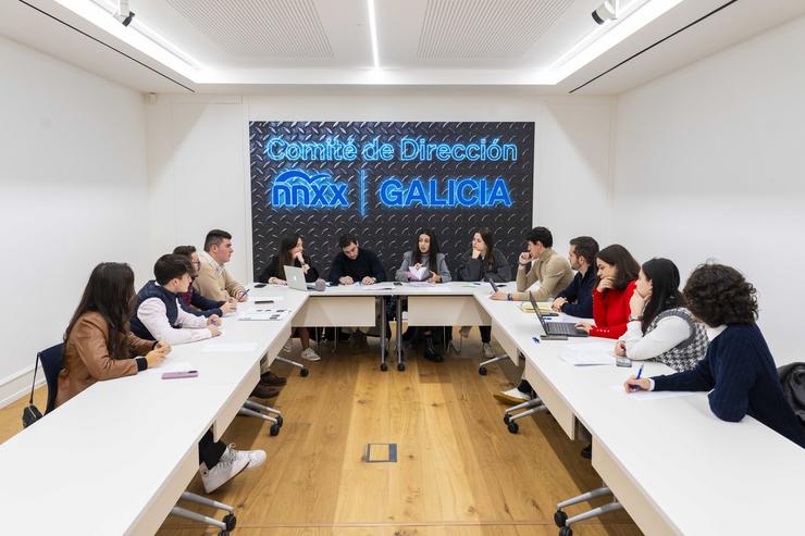 O novo Comité de Dirección de Novas Xeracións do PP de Galicia reunido por primeira vez.. PPDEG / Europa Press