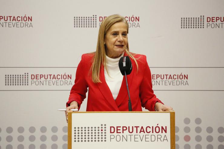 Carmela Silva nunha rolda de prensa / Deputación de Pontevedra / Europa Press