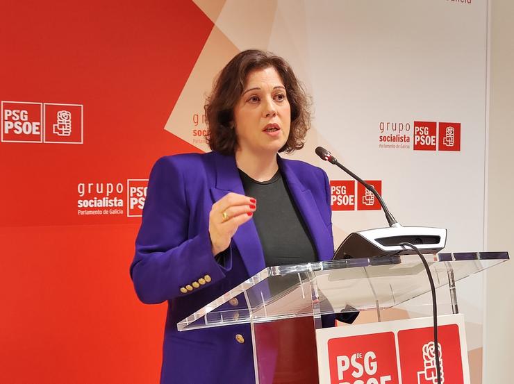 A viceportavoz do grupo socialista no Parlamento de Galicia, Begoña Rodríguez Rumbo.. PSDEG-PSOE / Europa Press