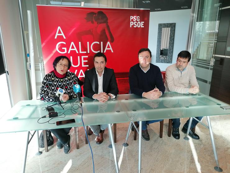 O secretario xeral do PSdeG, Valentín González Formoso, na presentación do candidato á Alcaldía de Narón, Jorge Ulla / Europa Press