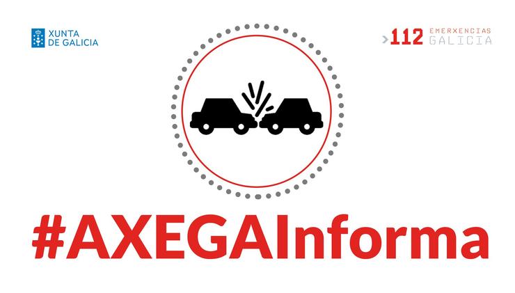 Axega informa da colisión de dous vehículos. 112 Galicia.. AXEGA 112 GALICIA / Europa Press