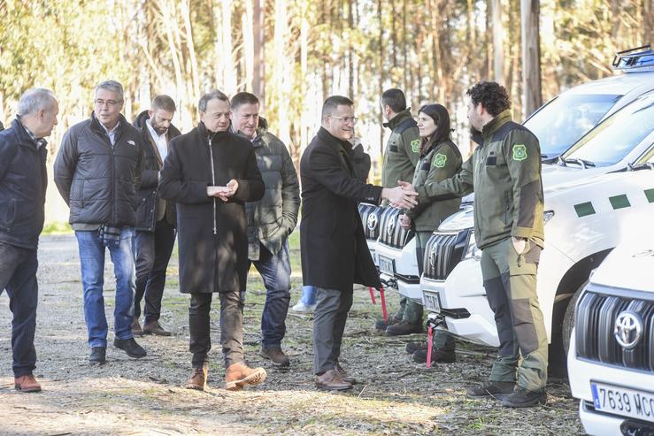 O conselleiro de Medio Rural, José González, no Centro de Formación e Experimentación Agroforestal de Sergude (Boqueixón) este luns.. XUNTA DE GALICIA / Europa Press