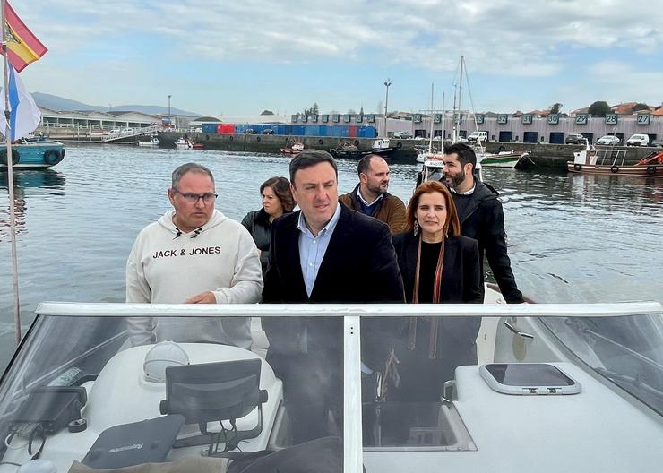 O secretario xeral do PSdeG-PSOE, Valentín González Formoso, durante unha visita a Rianxo para reunirse co sector de marisqueo a pé.. PSDEG-PSOE / Europa Press