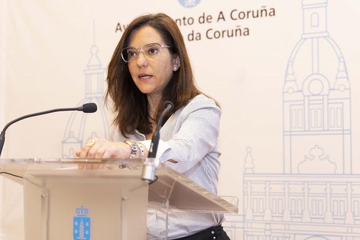 A alcaldesa da Coruña, Inés Rey, nunha imaxe de arquivo / Europa Press